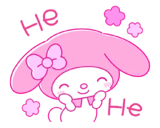 ⭐ emoji My Melody PINK! PINK! @deazzle Telegram sticker 11 of 40