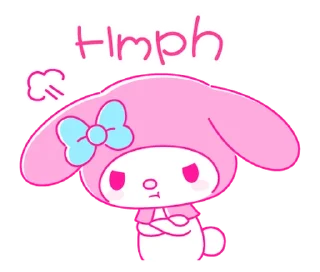 ⭐ emoji My Melody PINK! PINK! @deazzle Telegram sticker 24 of 40