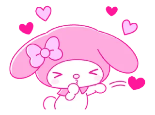 ⭐ emoji My Melody PINK! PINK! @deazzle Telegram sticker 15 of 40