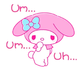 ⭐ emoji My Melody PINK! PINK! @deazzle Telegram sticker 22 of 40