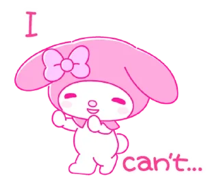 ⭐ emoji My Melody PINK! PINK! @deazzle Telegram sticker 16 of 40