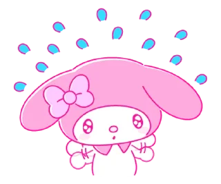 ⭐ emoji My Melody PINK! PINK! @deazzle Telegram sticker 18 of 40