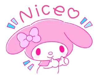 ⭐ emoji My Melody PINK! PINK! @deazzle Telegram sticker 5 of 40