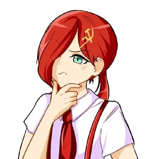 🤔 emoji Bubbles' anime Telegram sticker 8 of 61