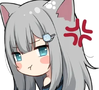 😡 emoji Bubbles' anime Telegram sticker 19 of 61