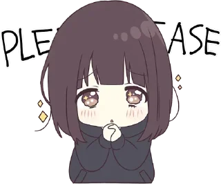 😔 emoji Bubbles' anime Telegram sticker 22 of 61