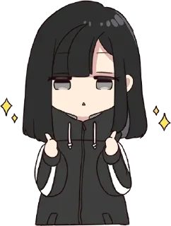 👍 emoji Bubbles' anime Telegram sticker 7 of 61