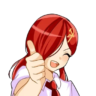 👍 emoji Bubbles' anime Telegram sticker 12 of 61