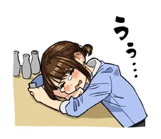🍶 emoji GANBARE DOUKICHAN Telegram sticker 16 of 40