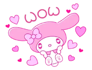 Sticker from pinky my melody @stickieri