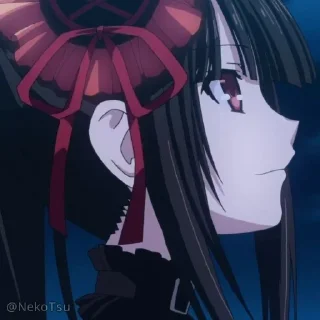 🙄 emoji Kurumi Tokisaki // @NekoTsu Telegram sticker 19 of 63