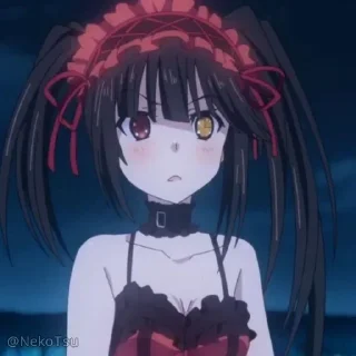 🙂 emoji Kurumi Tokisaki // @NekoTsu Telegram sticker 18 of 63