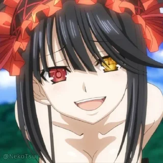 😘 emoji Kurumi Tokisaki // @NekoTsu Telegram sticker 7 of 63