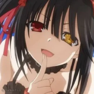 Sticker from Kurumi Tokisaki // @NekoTsu