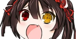 Sticker from tokisaki kurumi @animestickerchannel