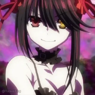 😉 emoji Kurumi Tokisaki // @NekoTsu Telegram sticker 8 of 63