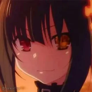 😃 emoji Kurumi Tokisaki // @NekoTsu Telegram sticker 15 of 63