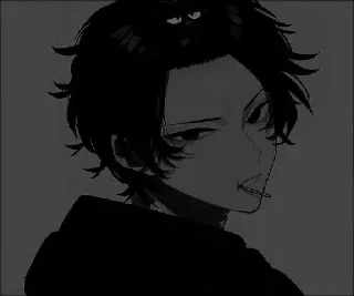 ⬛ emoji Depressed af By Darkness_004 Telegram sticker 23 of 120