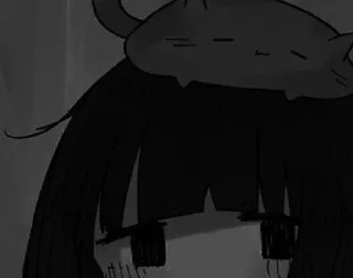 ⬛ emoji Depressed af By Darkness_004 Telegram sticker 2 of 120