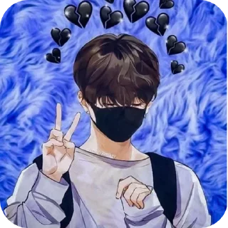 ✌ emoji ♨️🇦‌ 🇰‌ 🍃⃤@black_words01 Telegram sticker 4 of 57