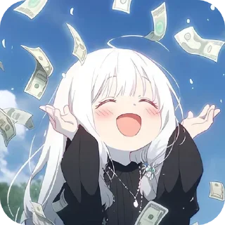 🤑 emoji ♨️🇦‌ 🇰‌ 🍃⃤@black_words01 Telegram sticker 24 of 57