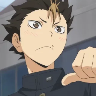 🐹 emoji Nishinoya Yuu by @anime_stickersidn Telegram sticker 16 of 98