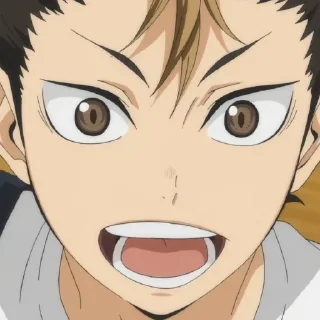 🐹 emoji Nishinoya Yuu by @anime_stickersidn Telegram sticker 8 of 98