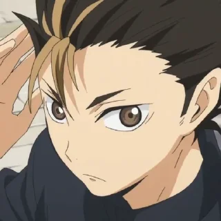 🐹 emoji Nishinoya Yuu by @anime_stickersidn Telegram sticker 15 of 98