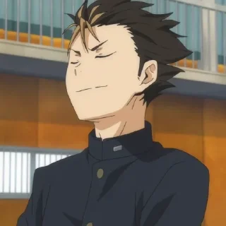 🐹 emoji Nishinoya Yuu by @anime_stickersidn Telegram sticker 19 of 98