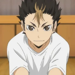 Sticker from Nishinoya Yuu by @anime_stickersidn