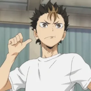 Sticker from Nishinoya Yuu by @anime_stickersidn