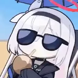 😎 emoji Anime girl..⚡ Telegram sticker 3 of 52