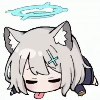 😋 emoji Anime girl..⚡ Telegram sticker 1 of 52