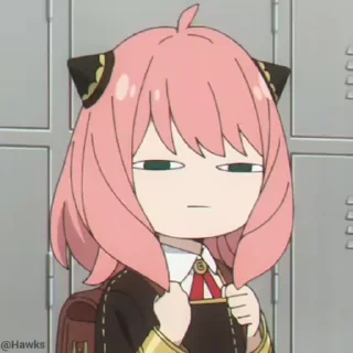 😑 emoji Anime girl..⚡ Telegram sticker 18 of 52