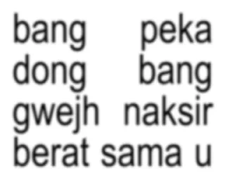 Sticker from jangan ya dek ya