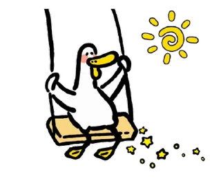 ⭐ emoji 日子還是要過鴨－陽光開朗每一天鴨 @kal_pc Telegram sticker 7 of 24