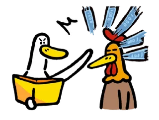 ⭐ emoji 日子還是要過鴨－陽光開朗每一天鴨 @kal_pc Telegram sticker 12 of 24