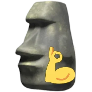 👌 emoji @stickermaze│@stickerXhub│MOAI Telegram sticker 6 of 54