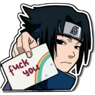 🖕 emoji @stickermaze│@stickerXhub│𝐍𝐀𝐑𝐔𝐓𝐎 Telegram sticker 23 of 113