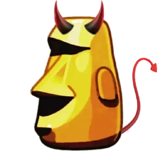 😈 emoji @stickermaze│@stickerXhub│MOAI Telegram sticker 24 of 54
