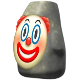 🤡 emoji @stickermaze│@stickerXhub│MOAI Telegram sticker 14 of 54