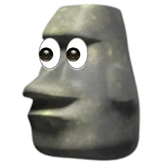 😳 emoji @stickermaze│@stickerXhub│MOAI Telegram sticker 8 of 54