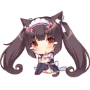 😢 emoji ネコぱら Telegram sticker 15 of 80