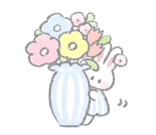 ⭐ emoji The fluffy bunny sticker35 @deazzle Telegram sticker 22 of 40