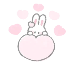 ⭐ emoji The fluffy bunny sticker35 @deazzle Telegram sticker 13 of 40