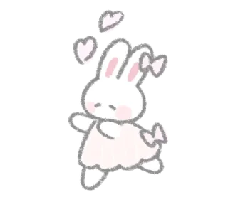 ⭐ emoji The fluffy bunny sticker35 @deazzle Telegram sticker 15 of 40