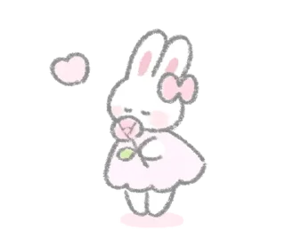 ⭐ emoji The fluffy bunny sticker35 @deazzle Telegram sticker 16 of 40