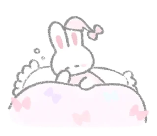 ⭐ emoji The fluffy bunny sticker35 @deazzle Telegram sticker 6 of 40