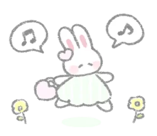 ⭐ emoji The fluffy bunny sticker35 @deazzle Telegram sticker 17 of 40