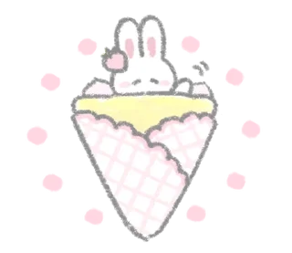⭐ emoji The fluffy bunny sticker35 @deazzle Telegram sticker 24 of 40